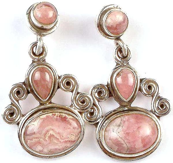 Rhodochrosite Earrings