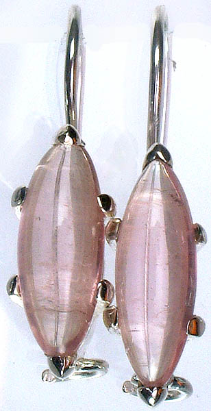 Rose Quartz Marquise Earrings