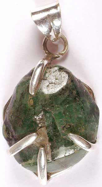 Rough Emerald Pendant