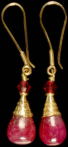 Ruby Drop Earrings