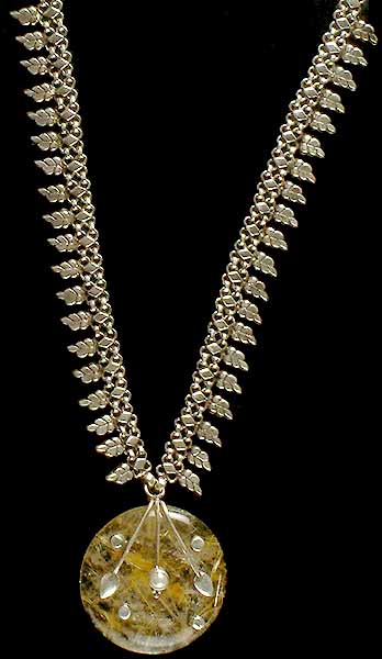 Rutilated Quartz Necklace from Rajasthan
