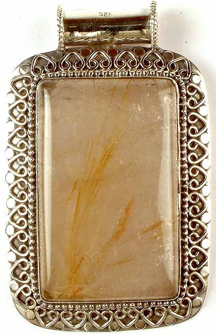 Rutilated Quartz Pendant