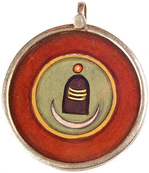 Shiva Linga with Crescent