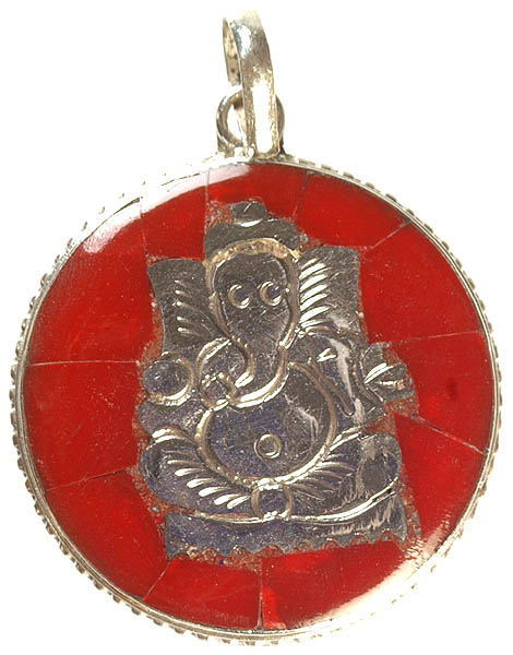 Shri Ganesha Inlay Pendant