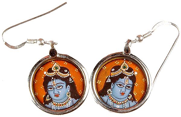 Shri Krishna Earrings