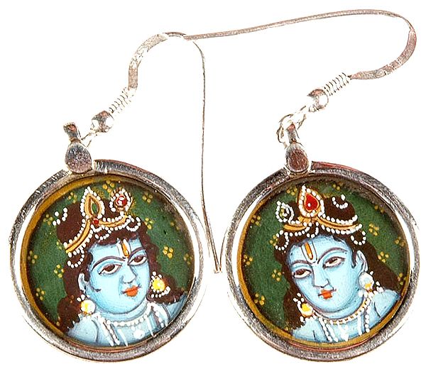 Shri Krishna Earrings