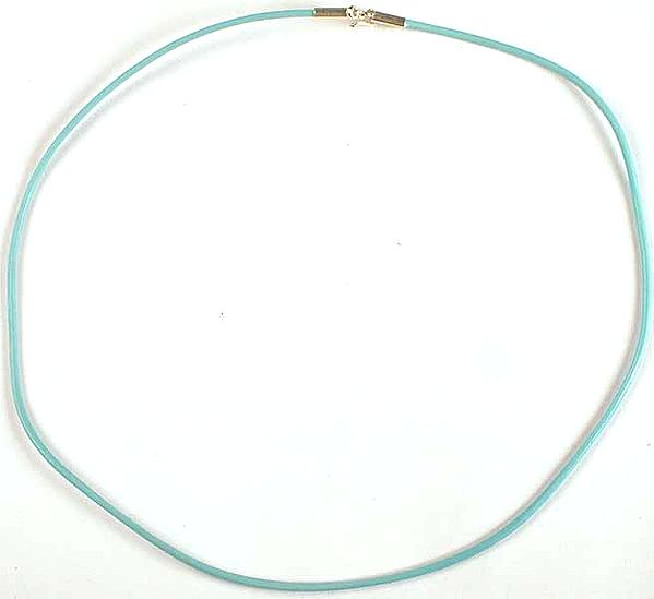 Sky Blue PVC Wire with Sterling Closure  to hang your Pendant on