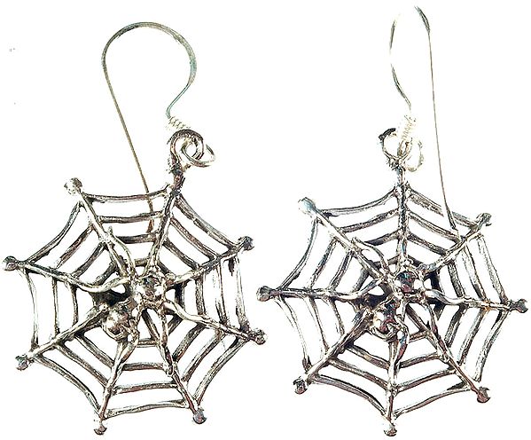 Spider's Web Earrings