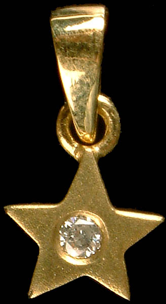 Star Pendant with Diamond