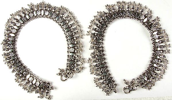 Sterling Anklets from Ratangarh