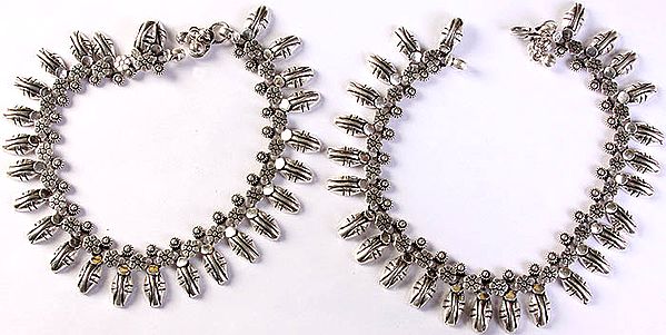 Sterling Ethnic Anklets (Price Per Pair)