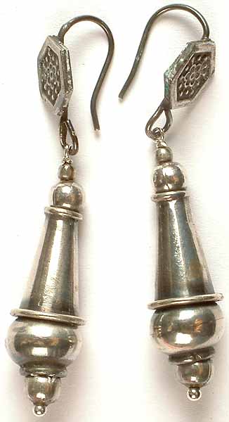 Sterling Antiquated Earrings from Rajasthan