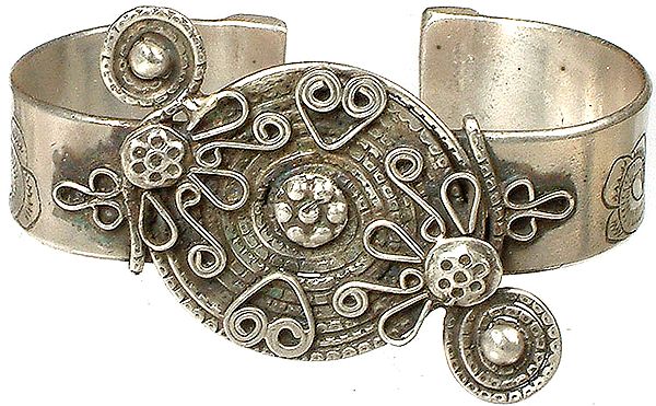 Sterling Antiquated Tribal Bracelet