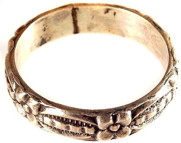 Sterling Antiquated Tribal Finger Ring