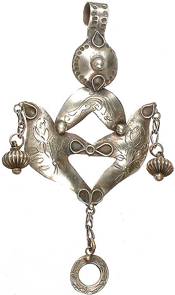 Sterling Antiquated Tribal Pendant