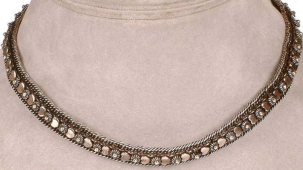 Sterling Antiquated Valentine Necklace
