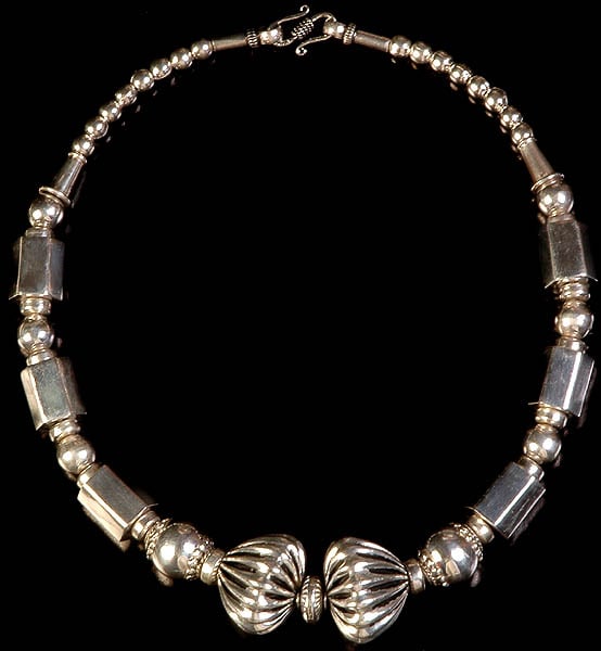 Sterling Beaded Superfine Necklace