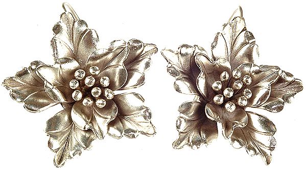 Sterling Blooming Flower Earrings
