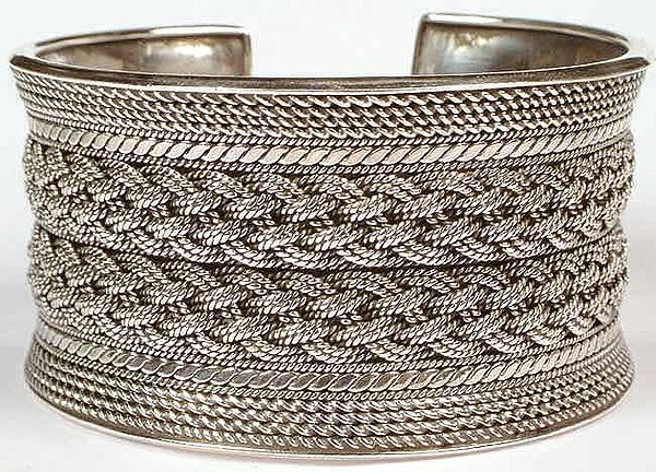Sterling Bracelet with Knotted Rope