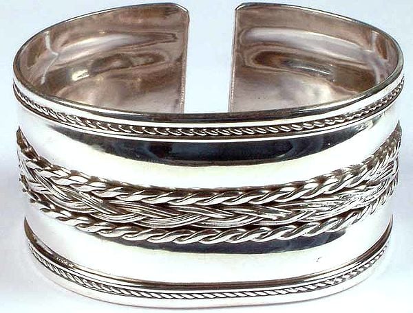 Sterling Bracelet with Knotted Rope
