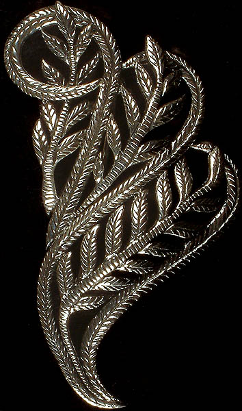 Sterling Brooch with Leaves