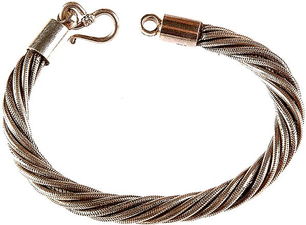 Sterling Bunch Chain Bracelet