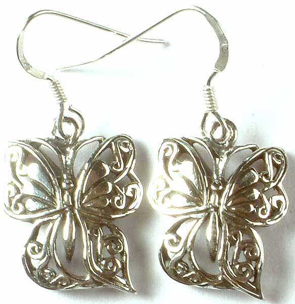 Sterling Butterfly Earrings