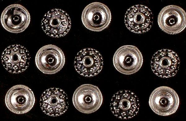 Sterling Caps with Granulation