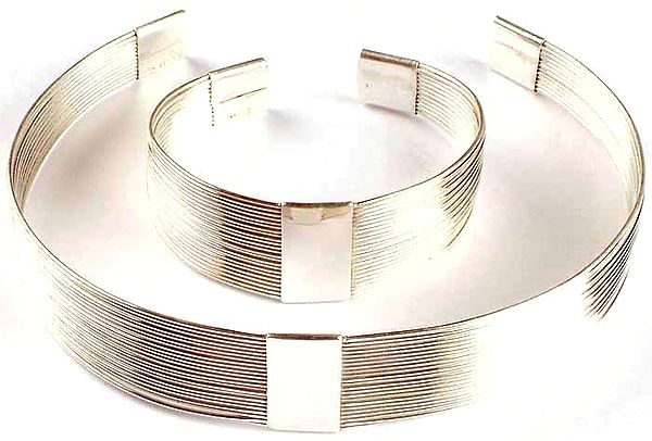 Sterling Choker Necklace and Bracelet Set