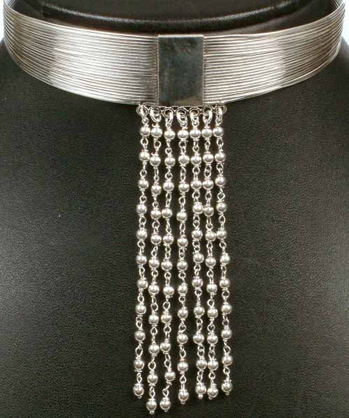 Sterling Choker with Chandeliers
