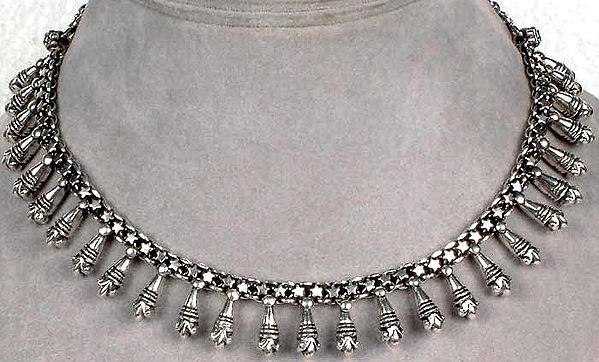 Sterling Choker with Spikes