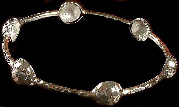 Sterling Dimple Bangle
