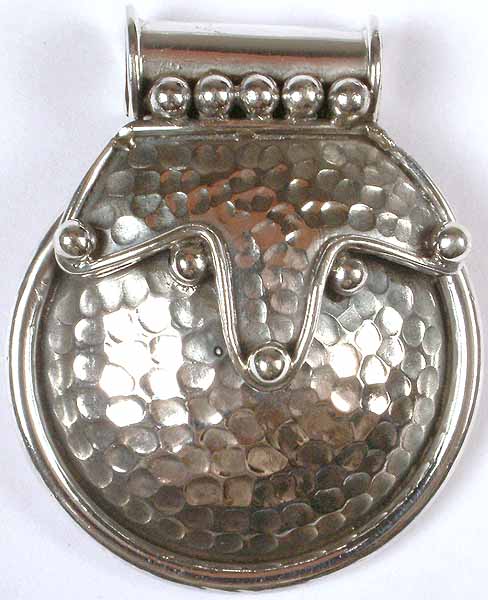 Sterling Dimpled Pendant