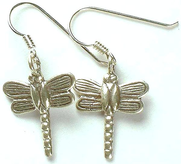 Sterling Dragon Fly Earrings