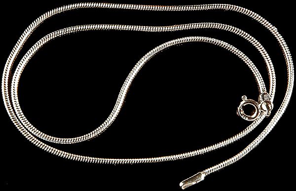 Sterling Fine Chain with Spring Lock
