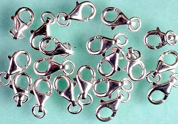 Sterling Fish Lock with Jump Ring (Price Per Pair)