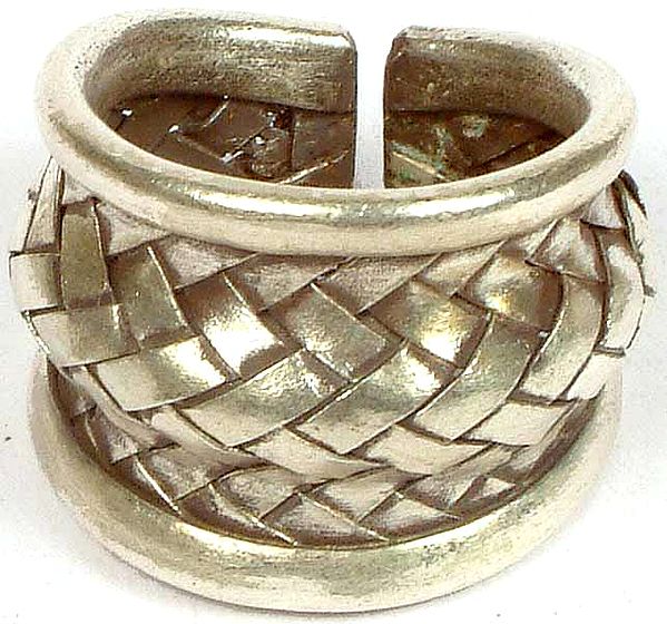 Sterling Flexible Matted Ring