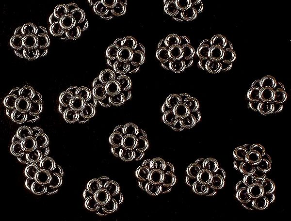 Sterling Floral Beads