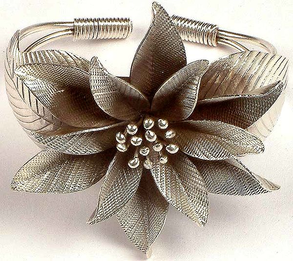 Sterling Flower Bracelet