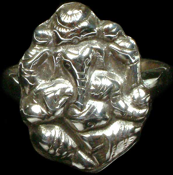 Sterling Ganesha Ring
