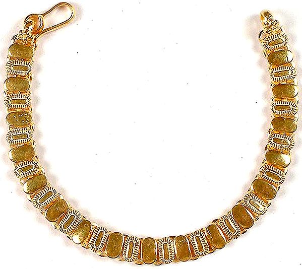 Sterling Gold Plated Bracelet From Rajasthan