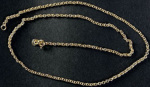 Sterling Gold Plated Chain Necklace