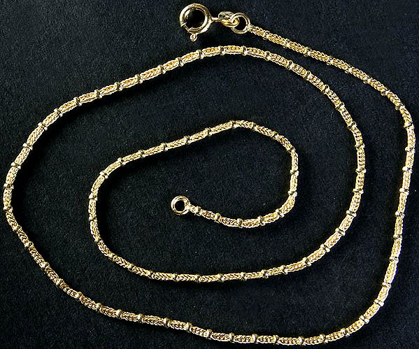 Sterling Gold Plated Chain Necklace