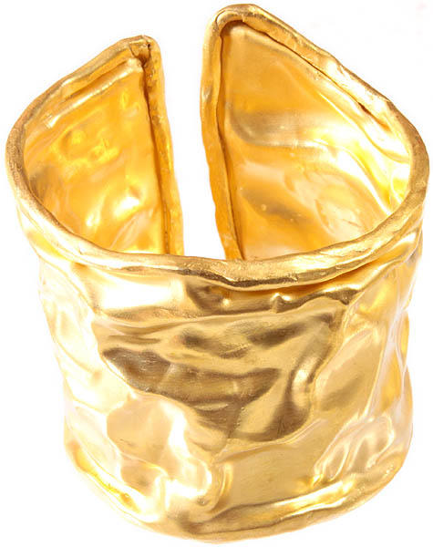 Sterling Gold Plated Cuff Bangle