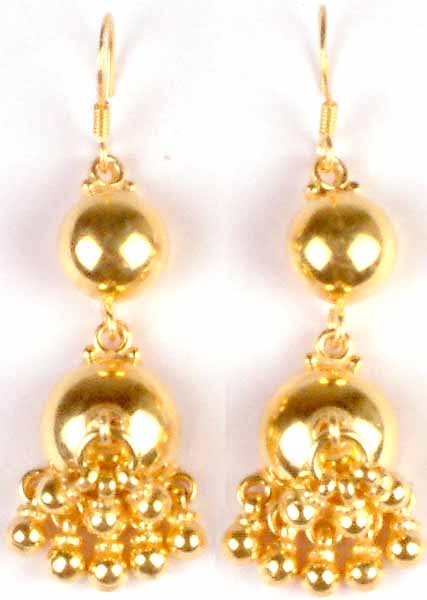 Sterling Gold Plated Earrings from Ratangarhi