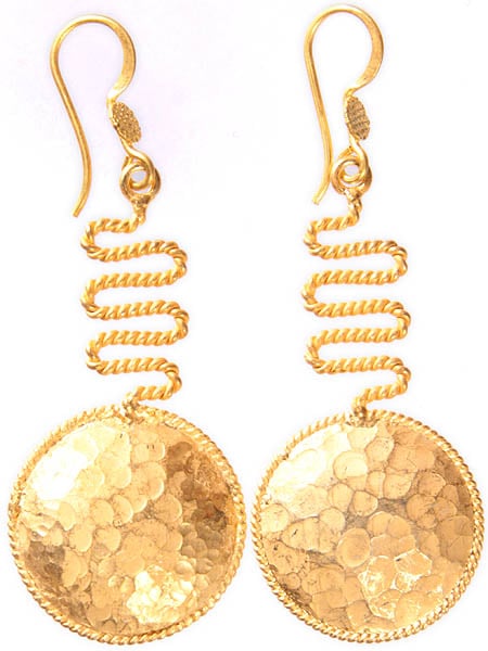 Sterling Gold Plated Kundalini Earrings