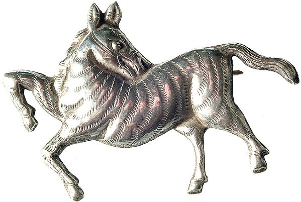 Sterling Horse Brooch Cum Pendant