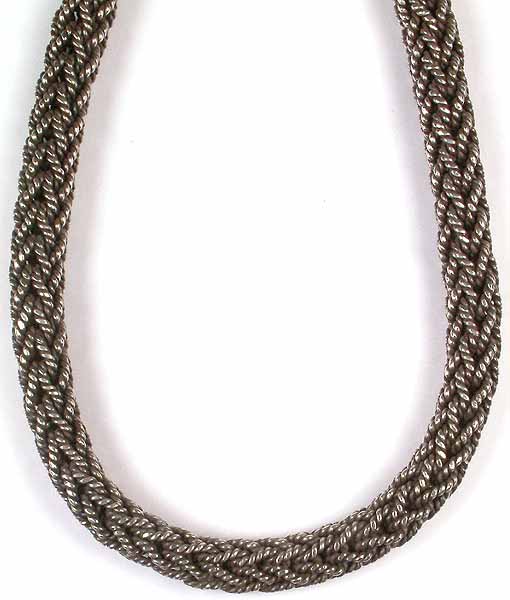 Sterling Knotted Rope Necklace