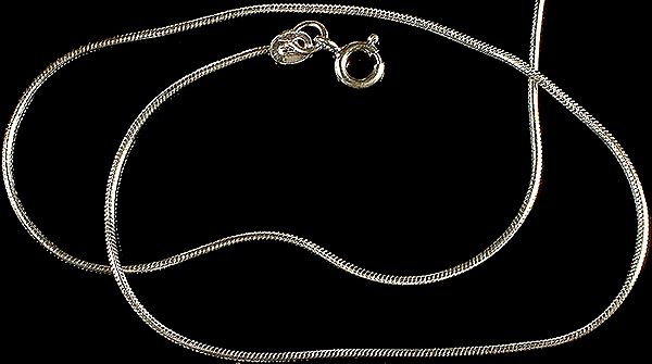 Sterling Light Chain with Spring Lock