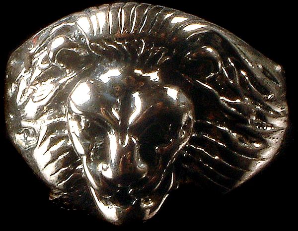 Sterling Lion Ring
